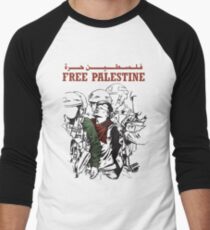 FREE PALESTINE Men's Baseball ¾ T-Shirt