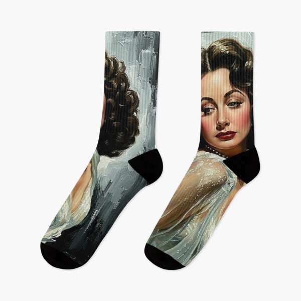 Item preview, The Siren of Invention: Hedy Lamarr Luminous Silk Impasto Portrait designed and sold by Art's Diner.