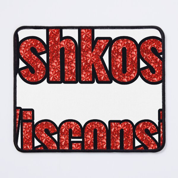 Item preview, Oshkosh Wisconsin City Name With Red Rhinestone designed and sold by TheIconSmith.