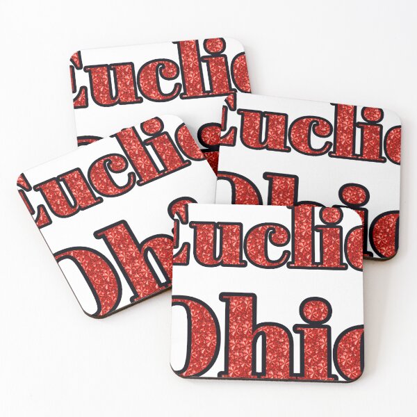 Item preview, Euclid Ohio City Name With Red Rhinestone designed and sold by TheIconSmith.