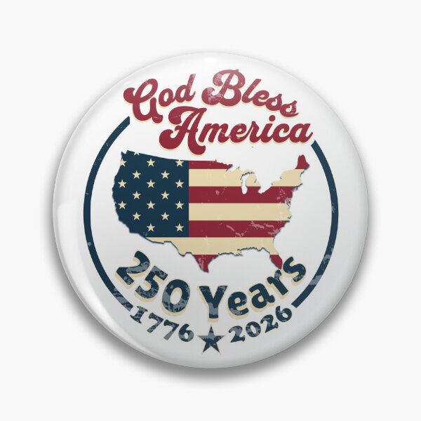 Item preview, God Bless America 250 Years Distressed designed and sold by Retro Callback.