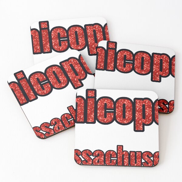 Item preview, Chicopee Massachusetts City Name With Red Rhinestone designed and sold by TheIconSmith.