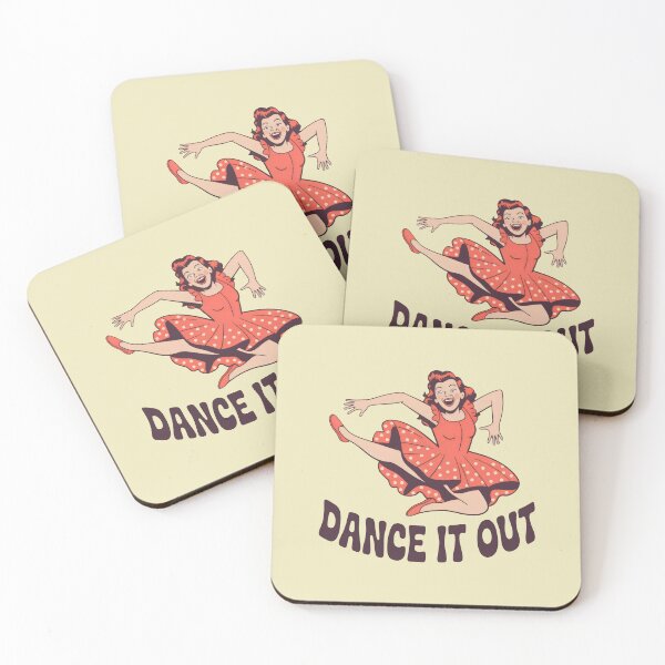 Item preview, Dance It Out Retro Pinup Girl Joyful Movement designed and sold by SplashTastic.