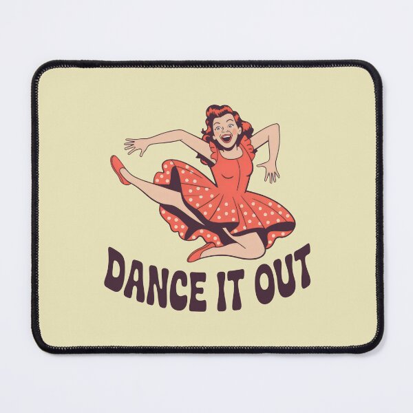 Item preview, Dance It Out Retro Pinup Girl Joyful Movement designed and sold by SplashTastic.
