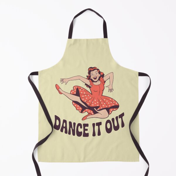 Item preview, Dance It Out Retro Pinup Girl Joyful Movement designed and sold by SplashTastic.