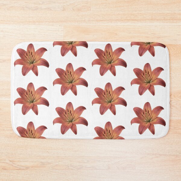 Item preview, peach orange lily flower sticker designed and sold by inainart.