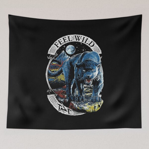 Item preview, Vintage Blue Panther Feel Wild Aesthetic Bootleg designed and sold by Krasnovaovaova.