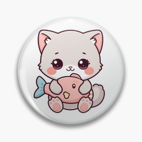 Item preview,  Kitten with Fish Plush designed and sold by PastelPaws Atelier.