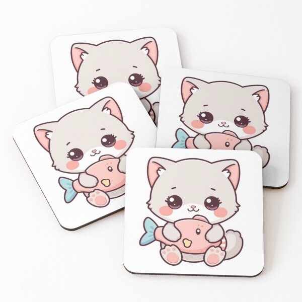 Item preview,  Kitten with Fish Plush designed and sold by PastelPaws Atelier.