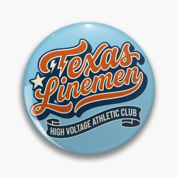Item preview, Vintage Texas Linemen High Voltage Athletic Club Gift designed and sold by Cozy-Old-Pub.