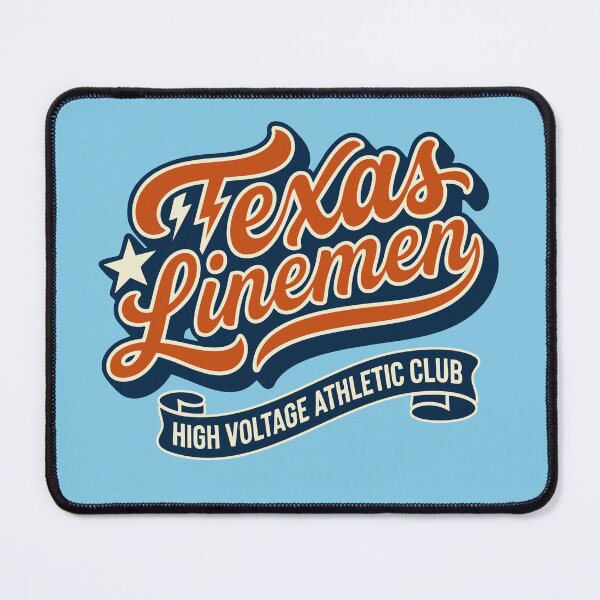 Item preview, Vintage Texas Linemen High Voltage Athletic Club Gift designed and sold by Cozy-Old-Pub.