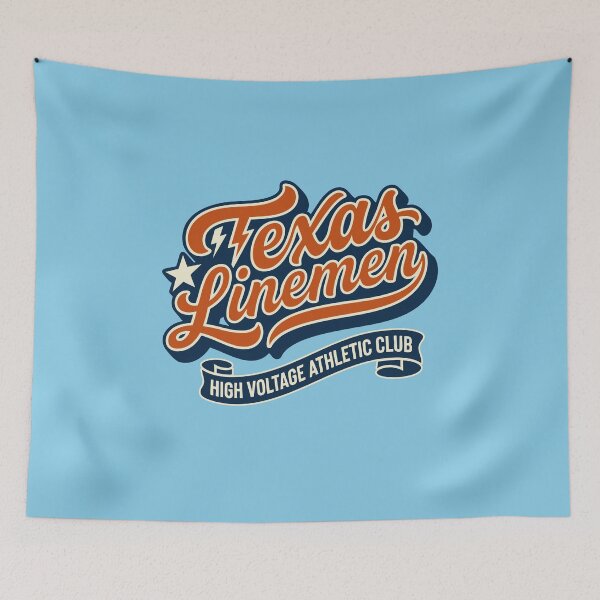 Item preview, Vintage Texas Linemen High Voltage Athletic Club Gift designed and sold by Cozy-Old-Pub.