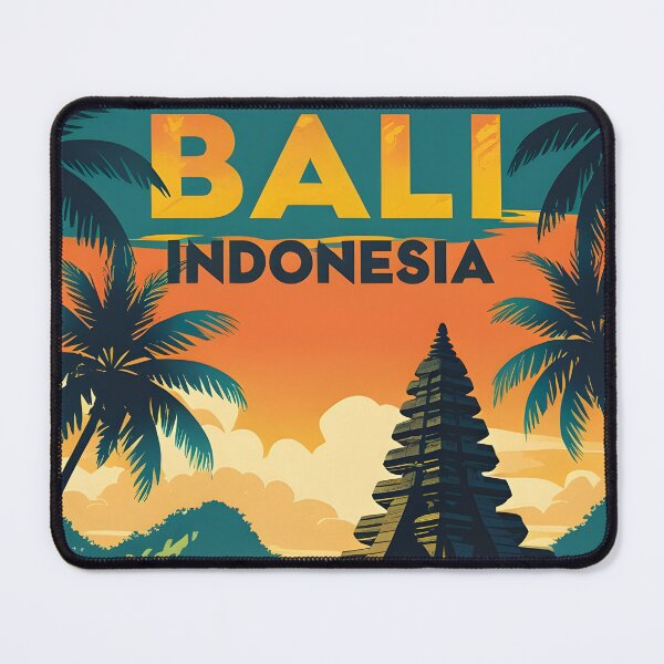 Item preview, Bali tropical sunset palms indonesia travel beach vibes summer sea  designed and sold by MapSoul.