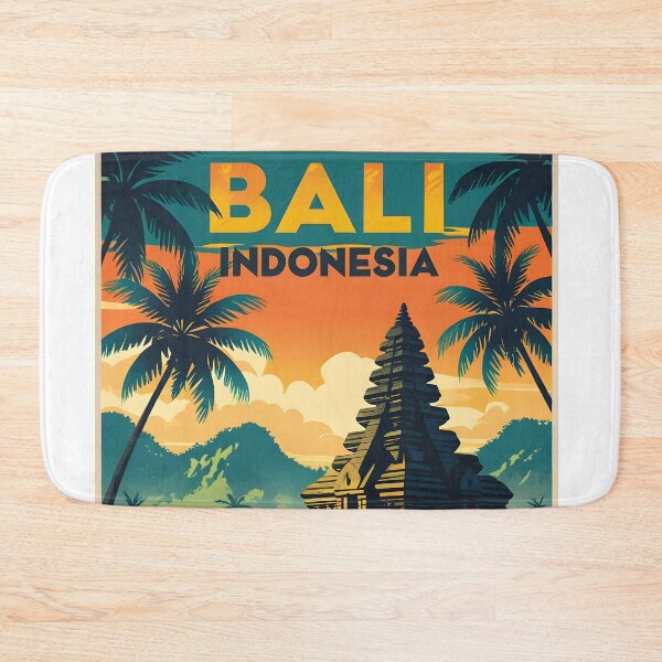 Item preview, Bali tropical sunset palms indonesia travel beach vibes summer sea  designed and sold by MapSoul.