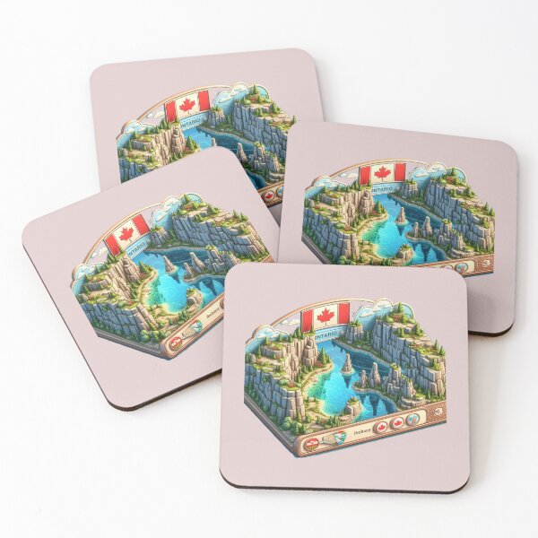 Item preview,  Scenic Caves Ontario Four-Direction Panorama – Cute 3D Aerial Landmark Label | Pendragon Hobby Style  Tags  Scenic Caves Ontario, Canadian  designed and sold by PaintMeWorld.