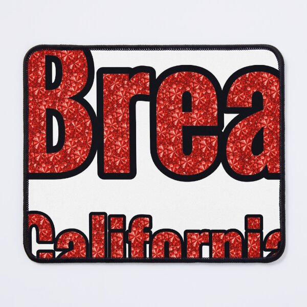 Item preview, Brea California City Name With Red Rhinestone designed and sold by TheIconSmith.