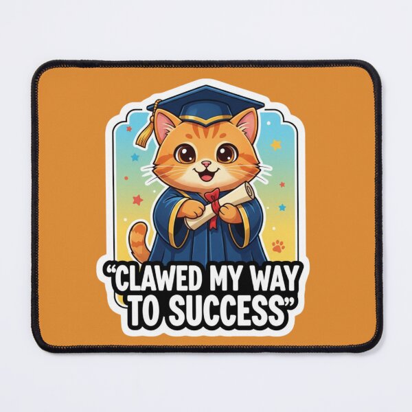 Item preview, Cute Graduation Cat Success Quote designed and sold by PrintBreeze.