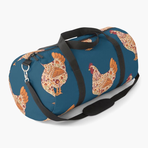 Item preview, Flower Patterned Hen in Decorative Motifs – Scandinavian Folk Art by heidiannemorris © designed and sold by FOLK ART FUSION by heidiannemorris.