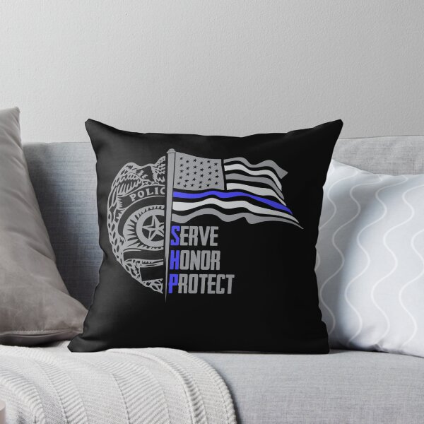 Item preview, Police Officer SHP Serve Honor and Protect US Flag designed and sold by djpraxis.