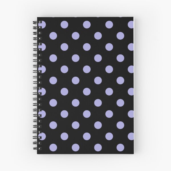 Item preview, Pastel Lilac Polka Dots On Black designed and sold by POLKAIWERX.