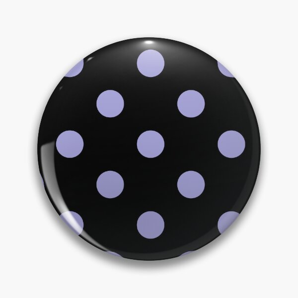 Item preview, Pastel Lilac Polka Dots On Black designed and sold by POLKAIWERX.