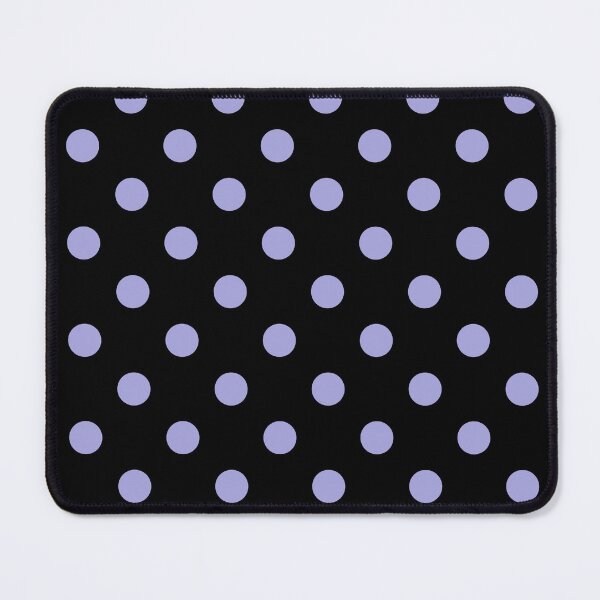 Item preview, Pastel Lilac Polka Dots On Black designed and sold by POLKAIWERX.