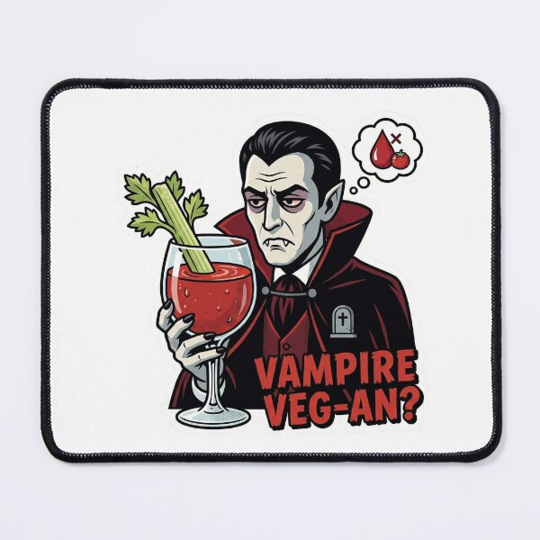 Item preview, Disappointed Vampire Vegan Bloody Mary Art designed and sold by Kvarny.