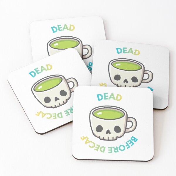 Item preview, Dead Before Decaf Retro Skull Coffee Lover  designed and sold by ArtistMadrid.