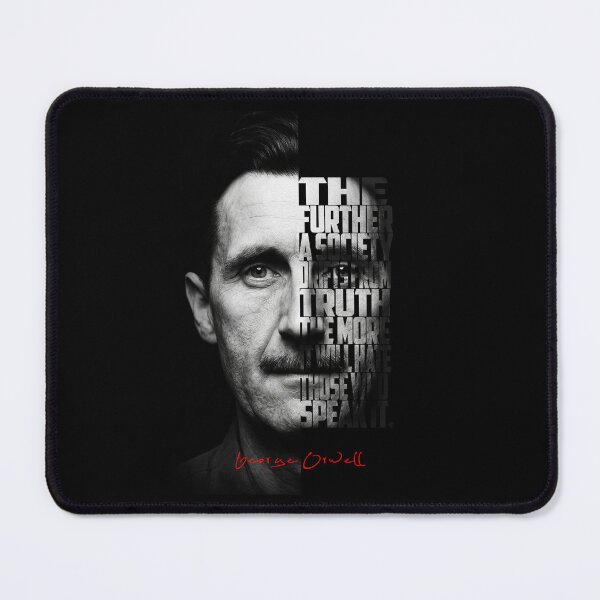 Item preview, George Orwell Splitface Quote Poster designed and sold by Enea Kelo.