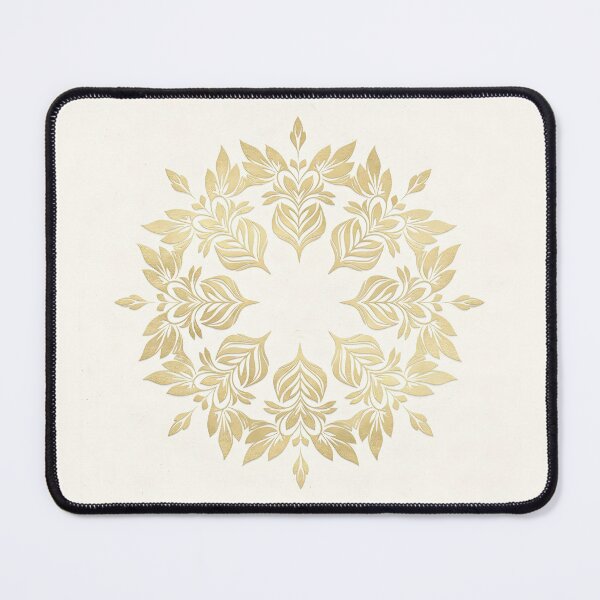 Item preview, Champagne Floral Circle in Soft Glow designed and sold by VibeShift Studio.