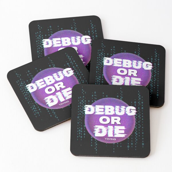 Item preview, Debug Or Die - Retro Glitch Techwear Programming designed and sold by JB-designstudio.