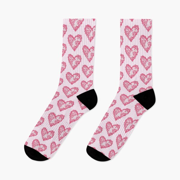 Item preview, pink girly heart shape lace designed and sold by inainart.