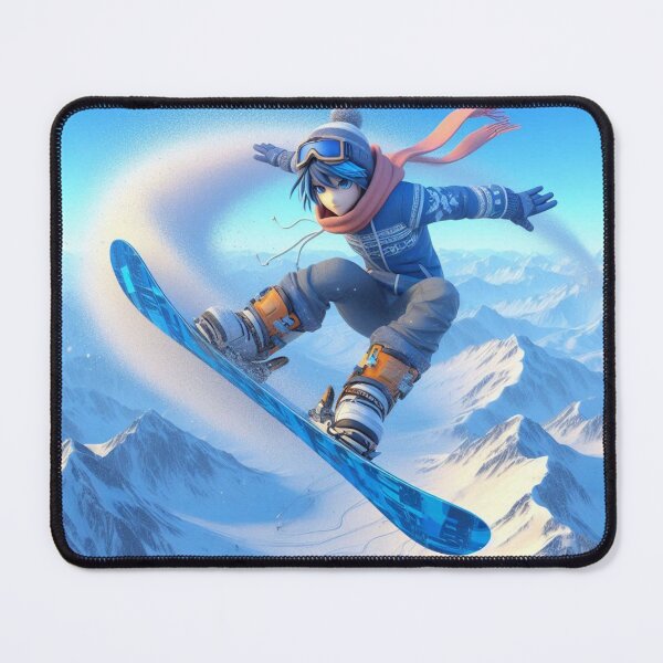 Item preview, Snowboard Trick – Whimsical Winter Adventure designed and sold by Dogandesighn.
