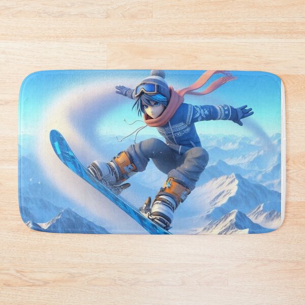 Item preview, Snowboard Trick – Whimsical Winter Adventure designed and sold by Dogandesighn.