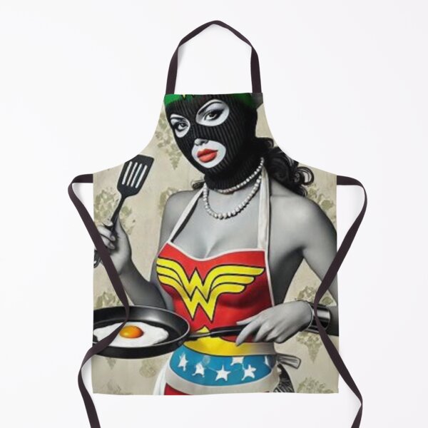 Item preview, “AMAZON APRON ASSAULT — The Breakfast‑Battling Warrior of the Multiverse Kitchen Chaos” designed and sold by Print Fiction.
