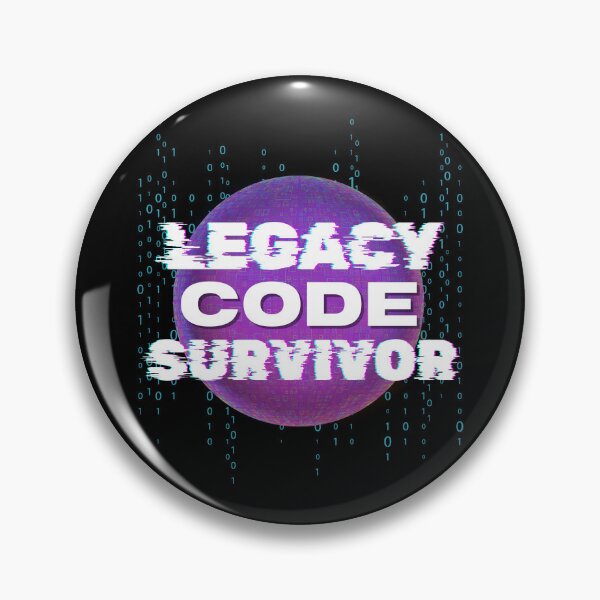 Item preview, Legacy Code Survivor - Retro Glitch Binary Tech Humor designed and sold by JB-designstudio.