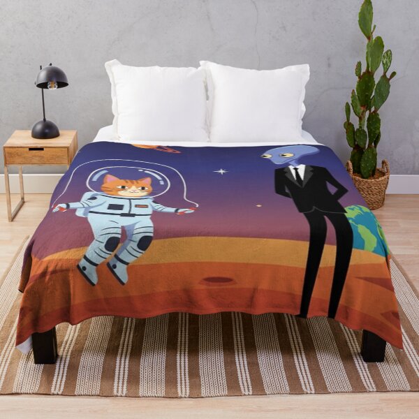 Item preview, Cosmic Jump – Astronaut Cat & Alien Fun designed and sold by Dogandesighn.