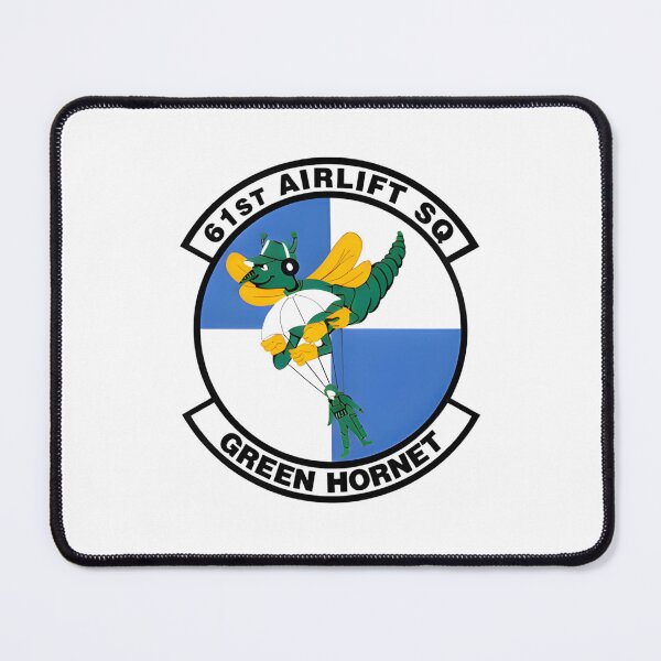 Item preview, 61st Airlift Squadron "Green Hornet" Military Patch Emblem designed and sold by CharlieDesings.