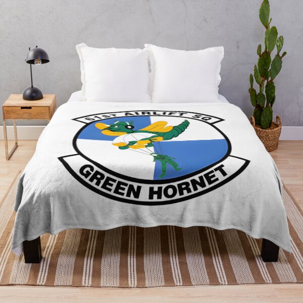 Item preview, 61st Airlift Squadron "Green Hornet" Military Patch Emblem designed and sold by CharlieDesings.