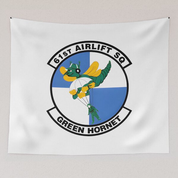 Item preview, 61st Airlift Squadron "Green Hornet" Military Patch Emblem designed and sold by CharlieDesings.