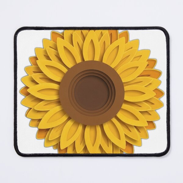 Item preview, Layered Paper-Cut Sunflower Icon designed and sold by pumsquare.