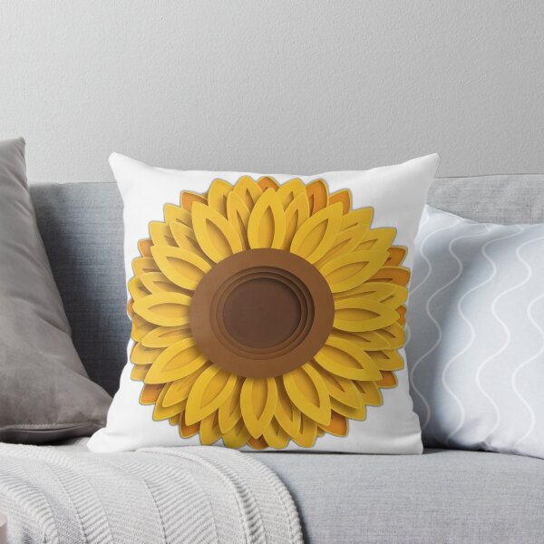 Item preview, Layered Paper-Cut Sunflower Icon designed and sold by pumsquare.
