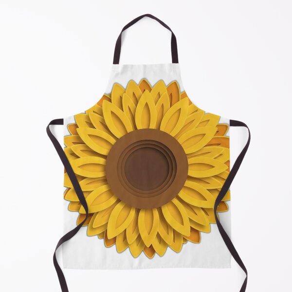Item preview, Layered Paper-Cut Sunflower Icon designed and sold by pumsquare.