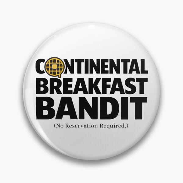 Item preview, Continental Breakfast Bandit Bold Typography Minimalist Humor Graphic designed and sold by Thread-Riot.