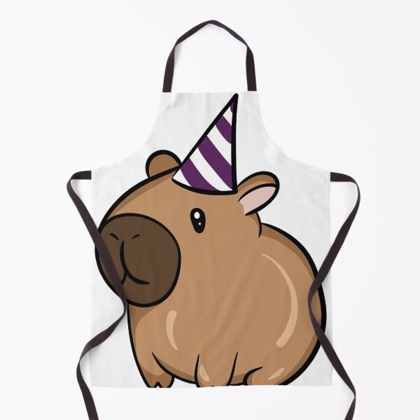 Item preview, Cute Party Capybara - Funny Animal with Birthday Hat Illustration designed and sold by LYAN-STORE.