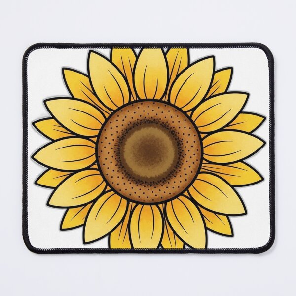 Item preview, Watercolor Sunflower Icon designed and sold by pumsquare.