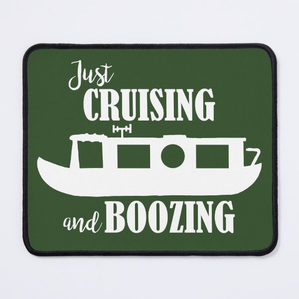 Item preview, Narrowboat Cruising and Boozing designed and sold by HotHibiscus.