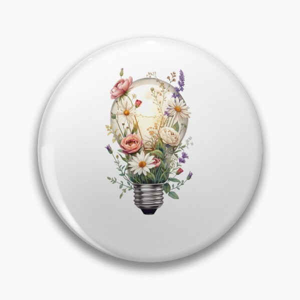 Item preview, Blooming Light – Floral Light Bulb Botanical designed and sold by SOUFIANE1991.
