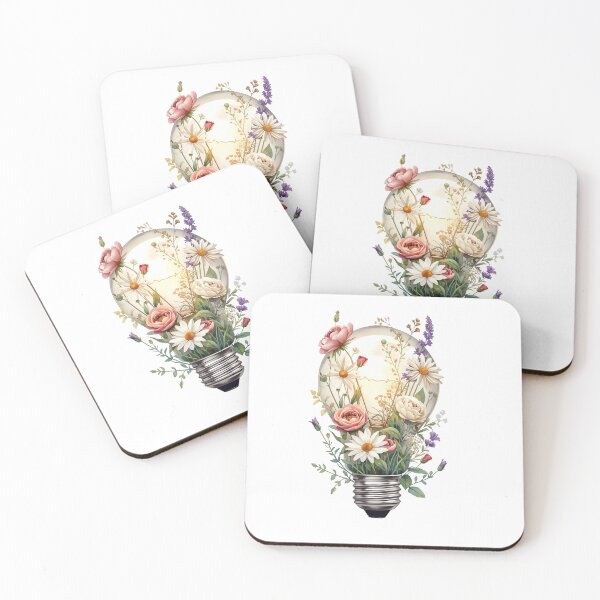 Item preview, Blooming Light – Floral Light Bulb Botanical designed and sold by SOUFIANE1991.