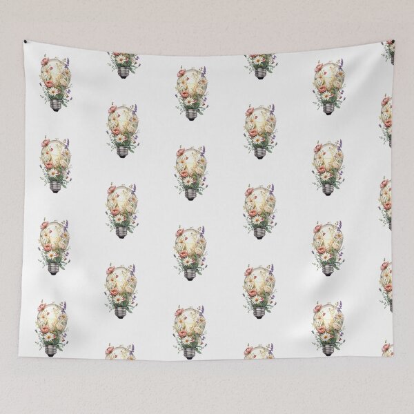 Item preview, Blooming Light – Floral Light Bulb Botanical designed and sold by SOUFIANE1991.